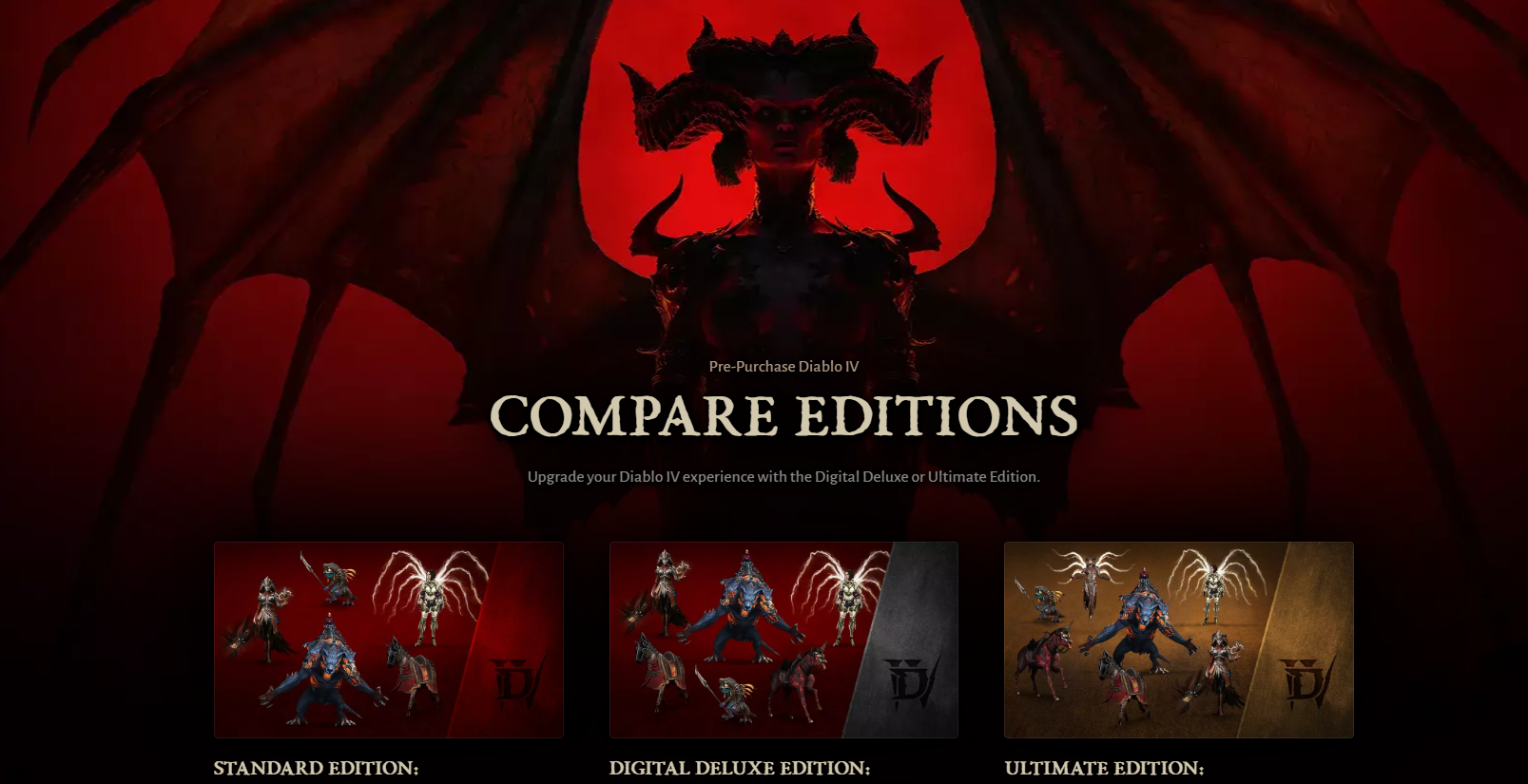 A Comprehensive Comparison of Diablo 4 Editions
